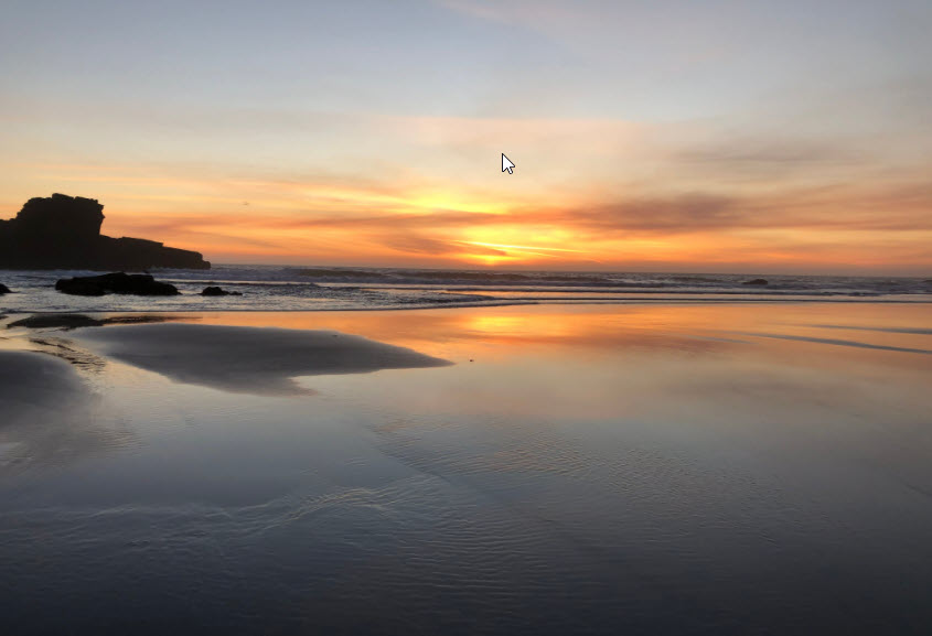Cooks Beach Sunset by Anne Hanlon Cooks Beach